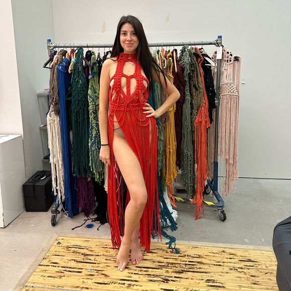 Handmade Macramé Dress Corset - Picture 7 of 17